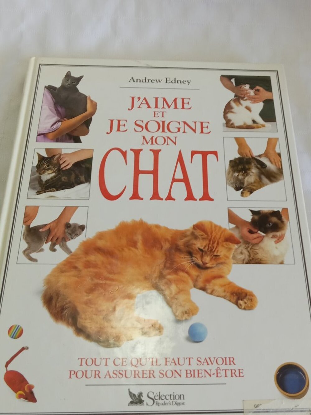 Book "J'aime et je soigne mon chat", in French